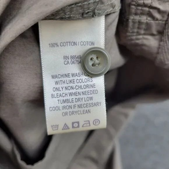 Tommy Bahama Pants Women's 16 Gray Snappy Poplin Crop Relax Fit NWT (MSRP $88) - Picture 11 of 11